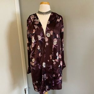 Sophie Rue Purple Silk Kimono